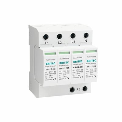 BR-12.5M 4P Dispositivo de Proteção contra Surtos Tipo 1 spd protetor contra surtos ac tipo 1 12.5ka spd tipo 1 spd Überspannung 12.5ka supressor de surtos dispositivo de proteção contra surtos industrial