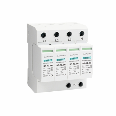 DPS 12.5M 4P Tipo 1 Dispositivo de Proteção contra Surtos (DPS) protetor de surto ac tipo 1 12.5ka DPS